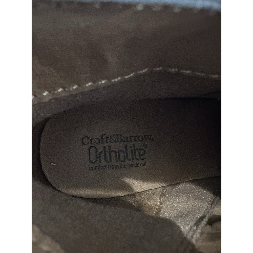 NWT Croft & Barrow Brown Pebbled Buckle Ankle Boots Ortholite Lug Sole W 8.5M - Picture 10 of 10